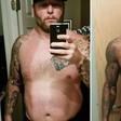 Before and after photos of Jimmy Fisher.