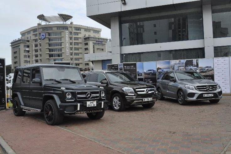 2016 range of Mercedes Benz SUVs on Display at Silver Star Auto Carnival