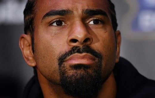 British boxer David Haye speaks during a press conference in east London on March 2, 2017 ahead of his heavyweight boxing bout against Tony Bellew