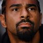 British boxer David Haye speaks during a press conference in east London on March 2, 2017 ahead of his heavyweight boxing bout against Tony Bellew