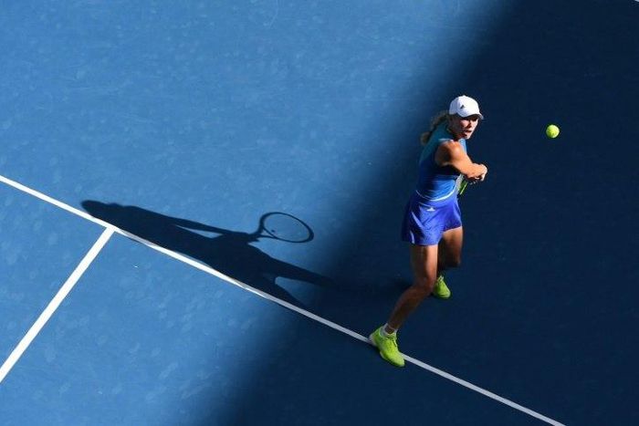 Caroline Wozniacki of Denmark will meet Croatia's Donna Vekic in the second round of the Australian Open