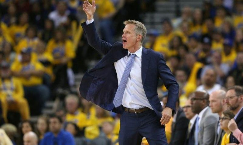 Golden State Warriors' coach Steve Kerr as been absent from the Golden State bench for 10 straight playoff games as he deals with complications from 2015 back surgery