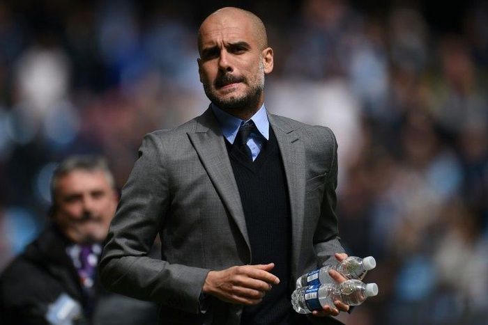 Manchester City's manager Pep Guardiola won 14 trophies as Barcelona manager and seven in three years at Bayern Munich, but will finish his first campaign in England empty-handed