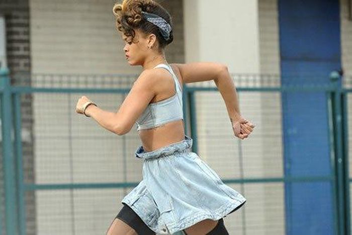 Rihanna on the run