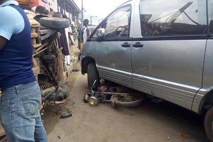 Photo from the scene of the accident