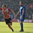 Southampton's English midfielder James Ward-Prowse (C) celebrates after scoring the opening goal of the English Premier League match against Leicester City at St Mary's Stadium in Southampton, southern England on January 22, 2017