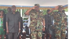 John Mahama in his military regalia