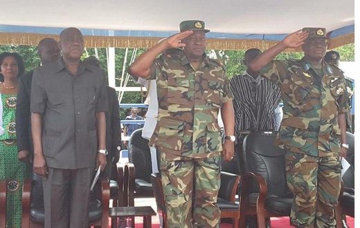 John Mahama in his military regalia
