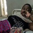 Amina Lawal on her hospital bed
