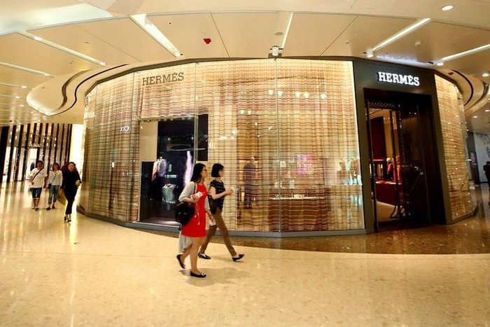 A Hermes store in Shanghai.