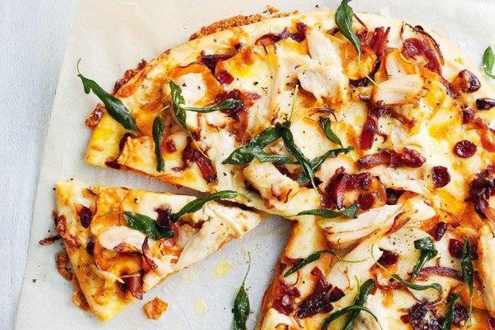 Christmas Turkey Pizza