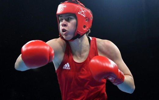Great Britain's Savannah Marshall at the Rio Olympics on August 17, 2016