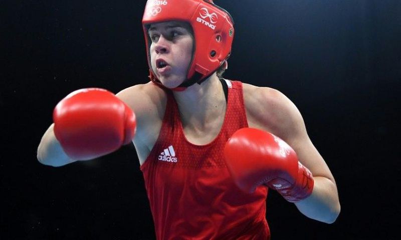 Great Britain's Savannah Marshall at the Rio Olympics on August 17, 2016