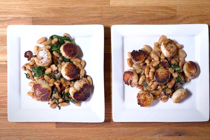 scallops and white beans