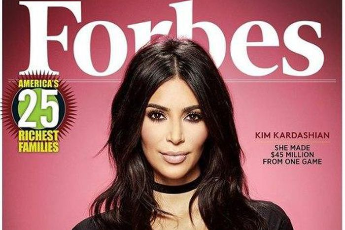 Kim Kardashian covers Forbes magazine