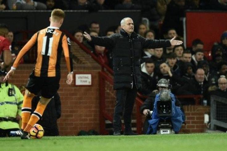Jose Mourinho is under fire for his furious reaction to decisions that went against Manchester United in their draw with Hull