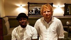 Ed Sheeran and Fuse ODG in the studio in Ghana