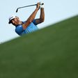 Dustin Johnson plays a shot on the 18th hole during the final match of the World Golf Championships Match Play on March 26, 2017