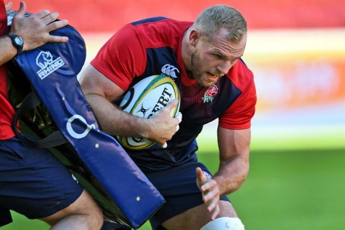 England rugby player James Haskell, pictured in 2106, says, "At the end of the day this team has come a long, long way"