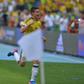 Colombia's midfielder James Rodriguez gave the middle finger to journalists gathered outside the team's practice in Bogota ahead of their World Cup qualifier against Ecuador