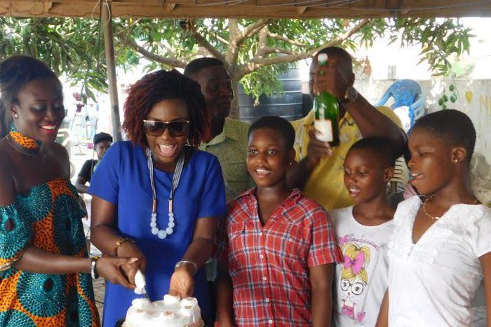 Dela celebrates birthday at Nungua Children's Home