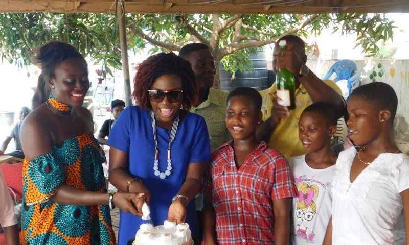 Dela celebrates birthday at Nungua Children's Home