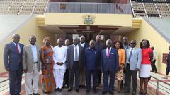 Nana Addo with ministerial nominees