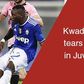 Kwadwo Asamoah in tears after suffering another injury