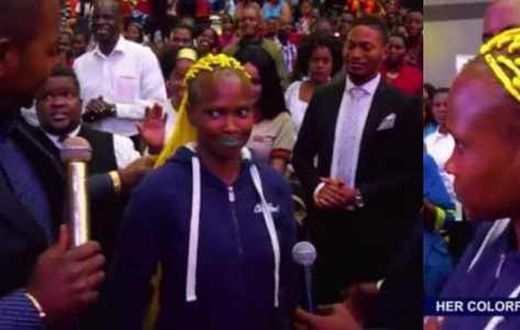 Pastor disgraces lady in front of congregation for wearing ‘demonic hairstyle’