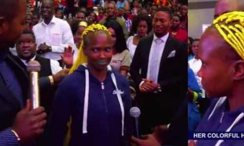 Pastor disgraces lady in front of congregation for wearing ‘demonic hairstyle’