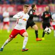 Leipzig striker Timo Werner plays the ball during a Bundesliga match against Cologne in Leipzig on February 25, 2017