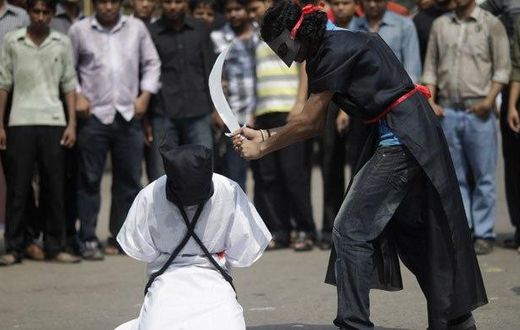 Beheading is the punishment for traffic robbery in Saudi Arabia