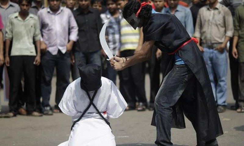 Beheading is the punishment for traffic robbery in Saudi Arabia