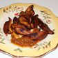 Fried plantain and hot pepper sauce