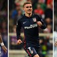 Cristiano Ronaldo (left), Antoine Griezmann and Lionel Messi will battle it out for the accolade of world player of the year