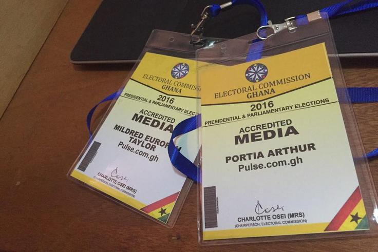 Some of the accreditation tags which were paid for