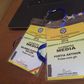Some of the accreditation tags which were paid for
