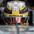 Mercedes driver Lewis Hamilton leaves the pits during practice for the Australian Grand Prix in Melbourne on March 24, 2017