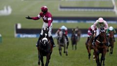 William Mullins trained Djakadam (R) has been runner-up twice in the Cheltenham Gold Cup