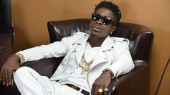 Shatta Wale looking dapper in white