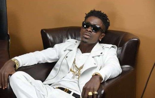 Shatta Wale looking dapper in white