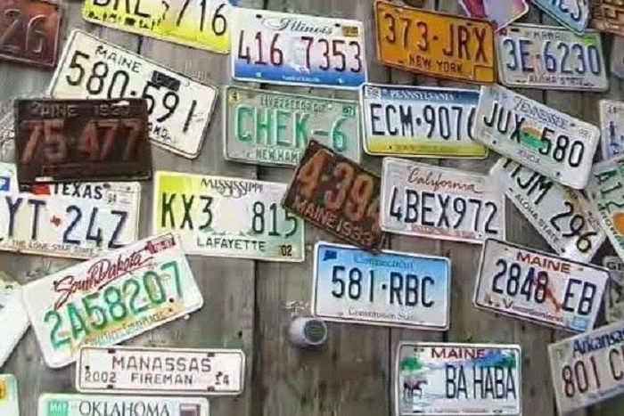The many plate numbers belonging to Bernie Hart
