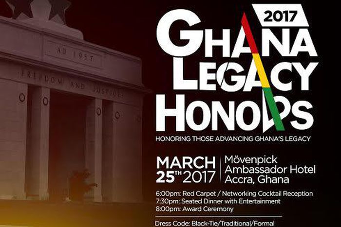 Ghana Legacy Honors scheduled for March 25 in Accra