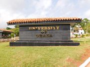 A monument of University of Ghana at the main gate
