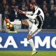 Juventus' forward Gonzalo Higuain from Argentina scores a goal during the Italian Tim Cup football match between Juventus and Napoli on February 28, 2017, at the Juventus Stadium in Turin