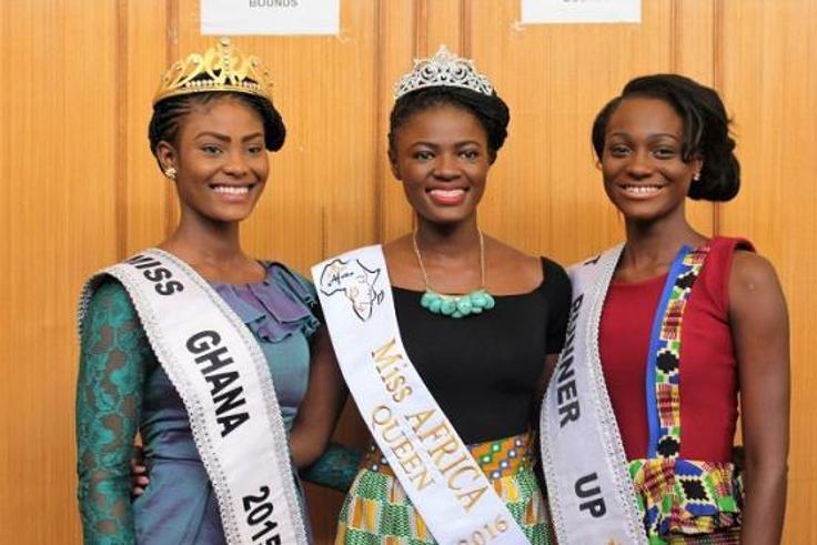 Rebecca Asamoah, Miss Africa 2016 in the middle