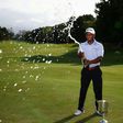 Harold Varner III of the US celebrates winning the Australian PGA Championship at Royal Pines, Gold Coast on December 4, 2016
