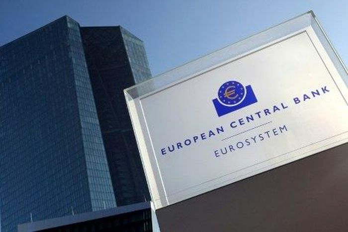 The European Central Bank (ECB) is based in Frankfurt, western Germany