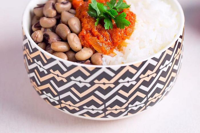 Rice and beans with tomato stew (telandeworld)