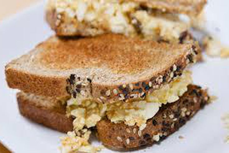 Post-workout egg salad sandwich.